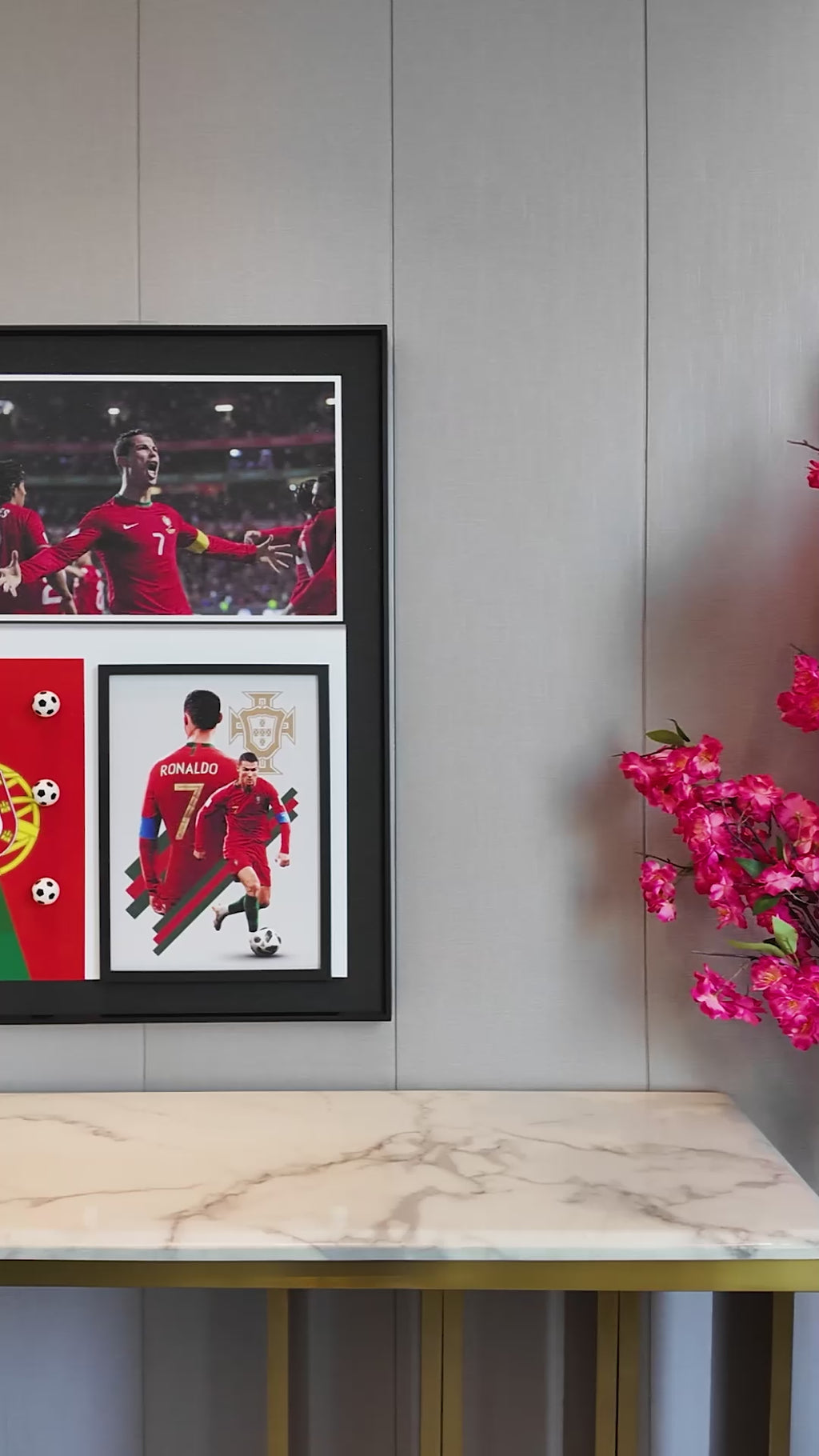 CR7 Champion Pop Art Shadow Box & Wall Decoration Item