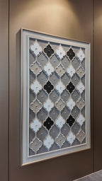Mosaic Symphony Hand Painted Decorative Wall Paintings for Living Room