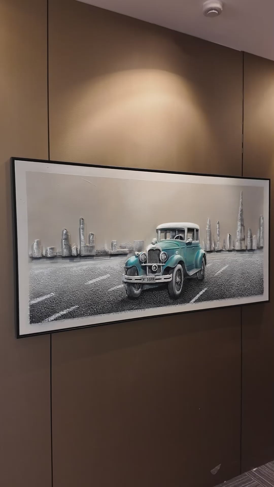 Classic Wheels Hand Painted Decorative Wall Paintings for Living Room