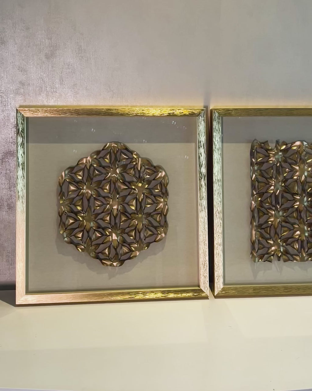 Elegant Matrix Shadow Box Wall Decoration Piece
