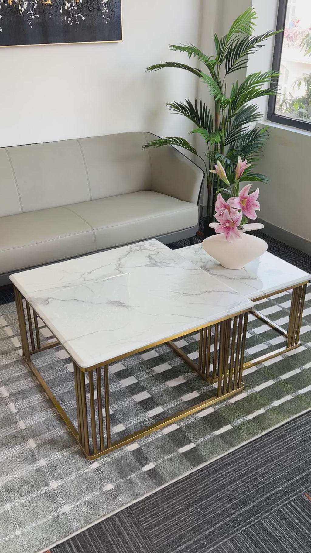 Luminary Haven Coffee Table Gold - Set of 2 (STAINLESS STEEL)