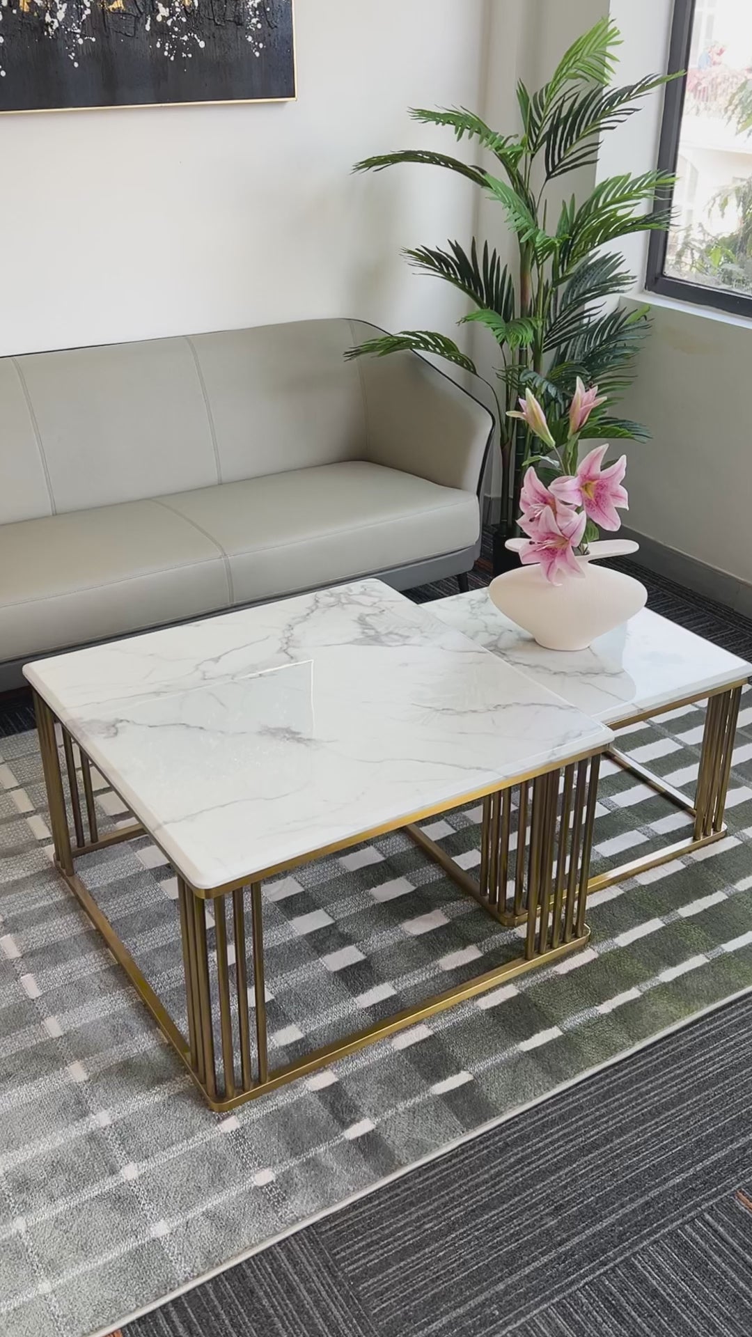 Luminary Haven Coffee Table Gold - Set of 2 (STAINLESS STEEL)