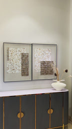 Shell Wave Wall Art Shadow Box & Wall Decoration Item - Set of 2