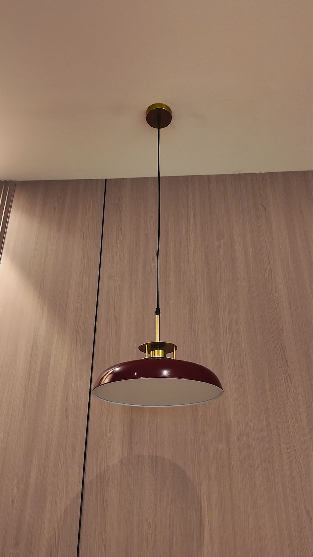 Cobalt Halo Hanging Light For Living Room & Home Decoration item - Red