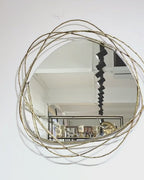 Designer Modern Metal Tube Decorative Wall Mirror