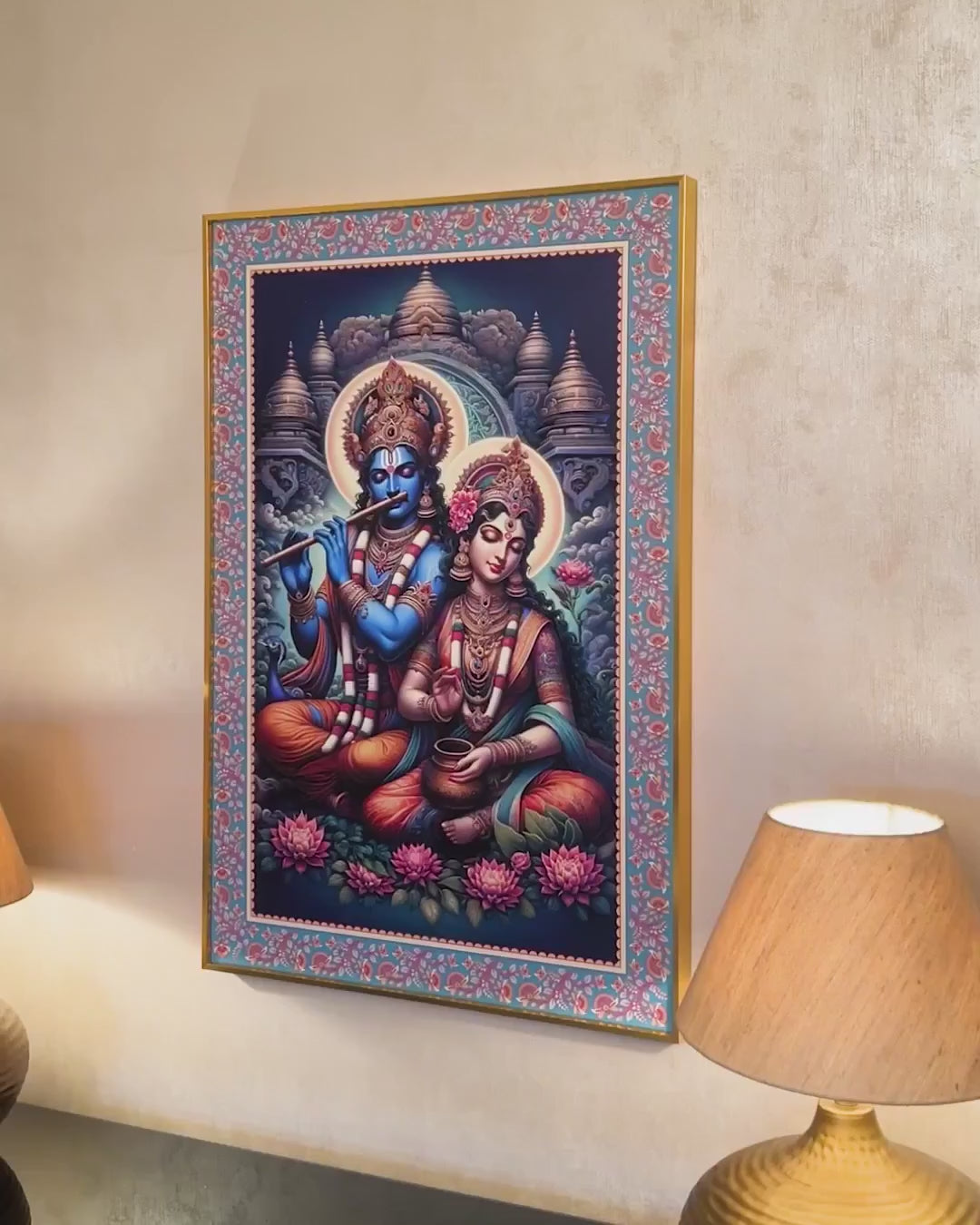Love Beyond Time The Radha Krishna Painting for Home