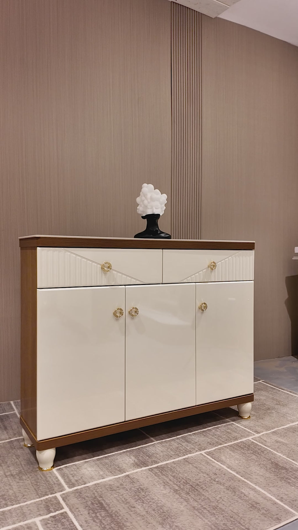 Elysian Storage Cabinet and Console Table For Home & Crockery Storage Cabinet / Crockery Unit