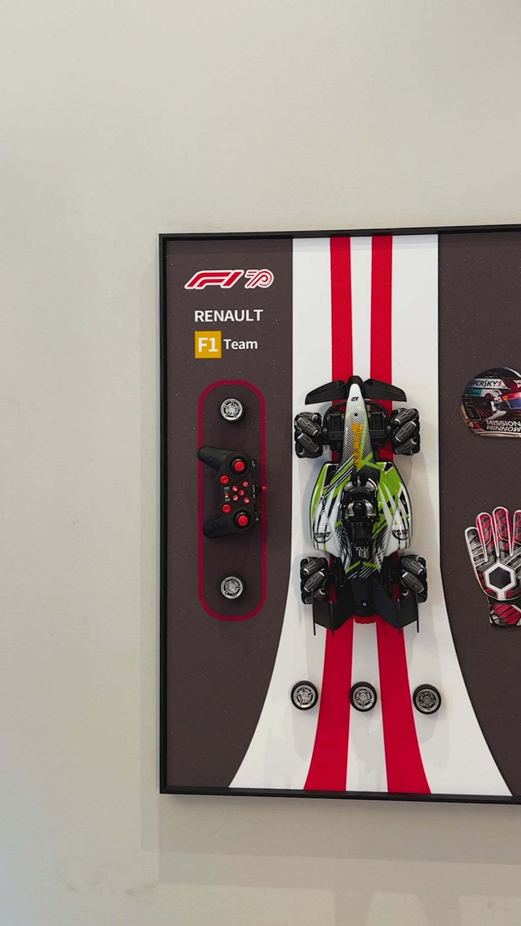 Renault F1 Victory Pop Art Shadow Box & Wall Decoration Items
