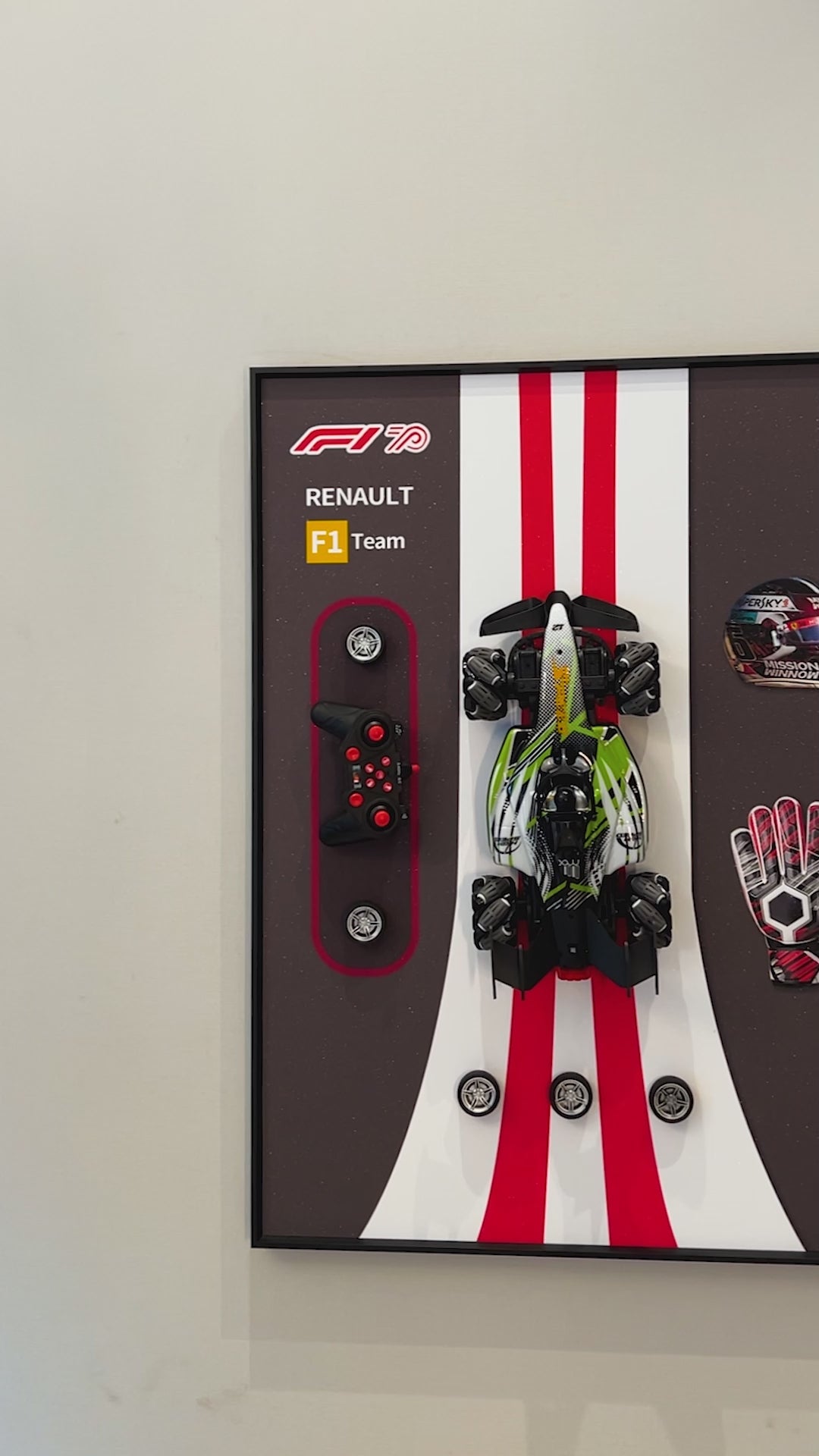 Renault F1 Victory Pop Art Shadow Box & Wall Decoration Items
