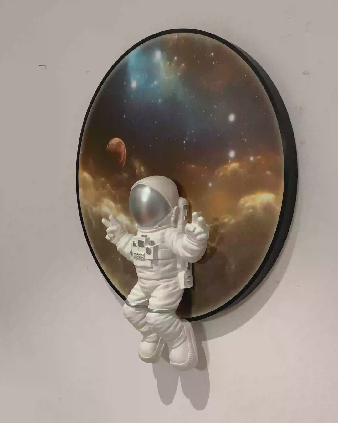 Dynamic Dexterity Pop Art Shadow Box Wall Decoration Piece - White