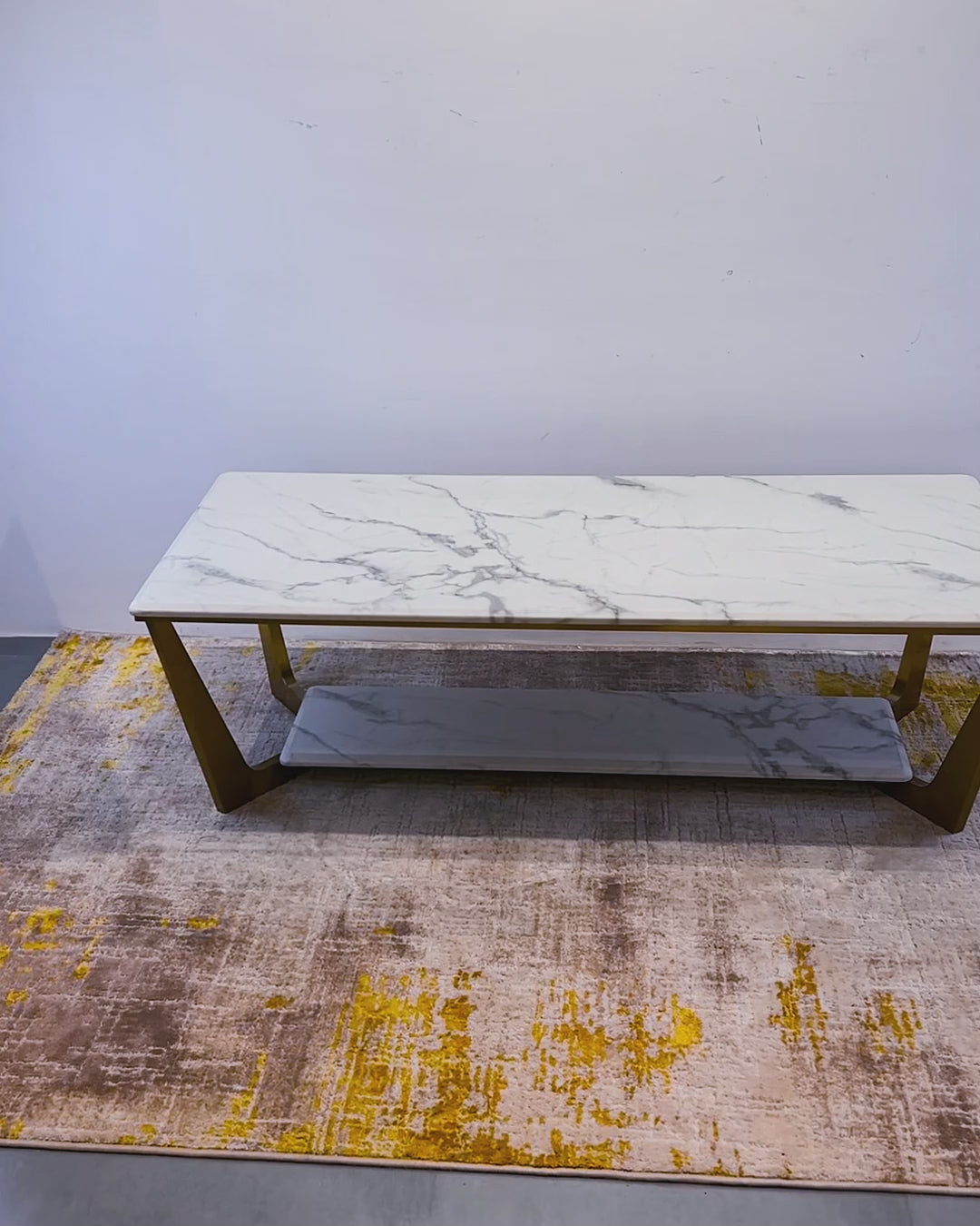 Marquis Mode  Double Decker Coffee Table (Stainless Steel)