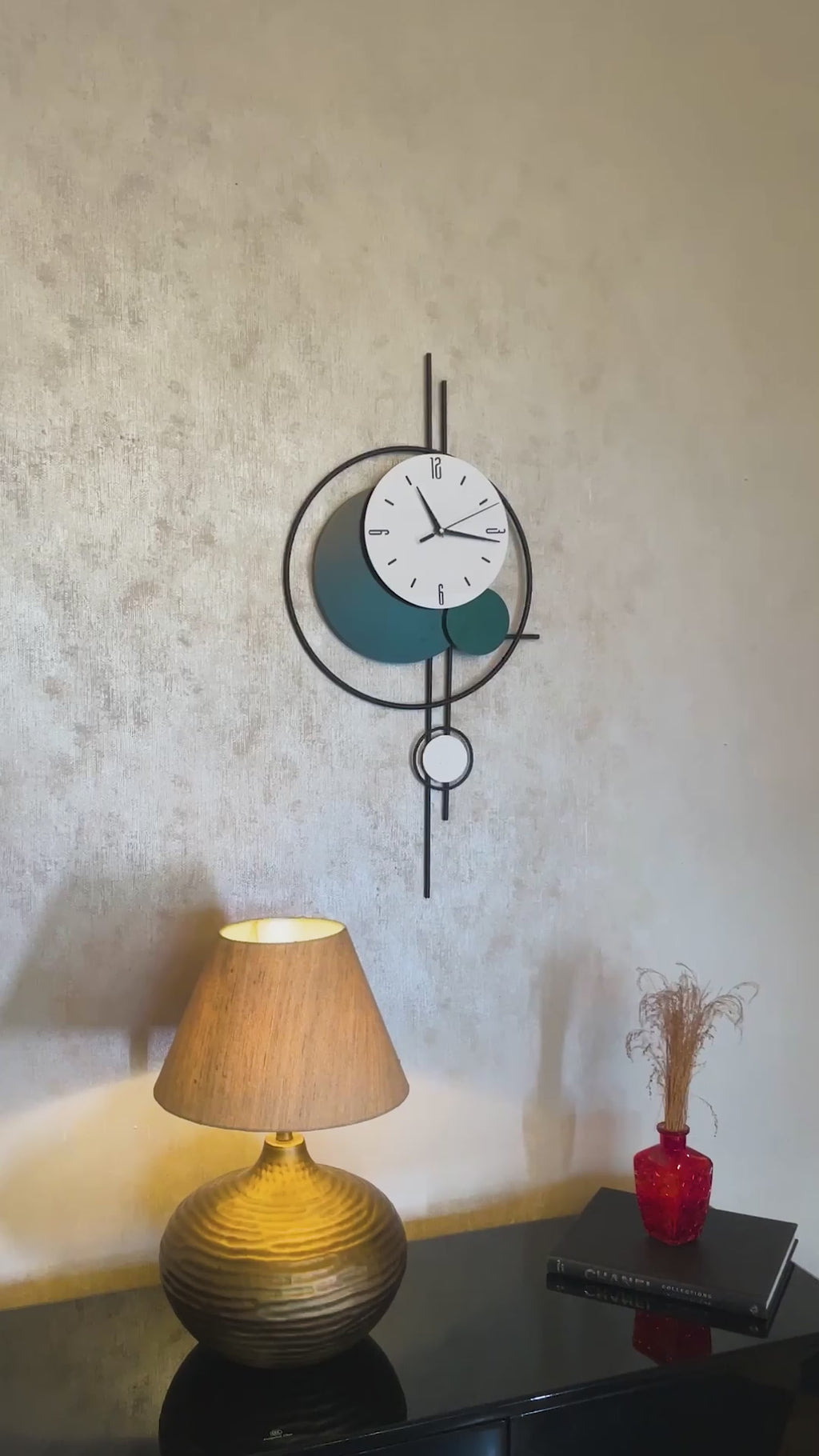 Aurum Allegory Metal Wall Art Clock Buy Wall Clock Online
