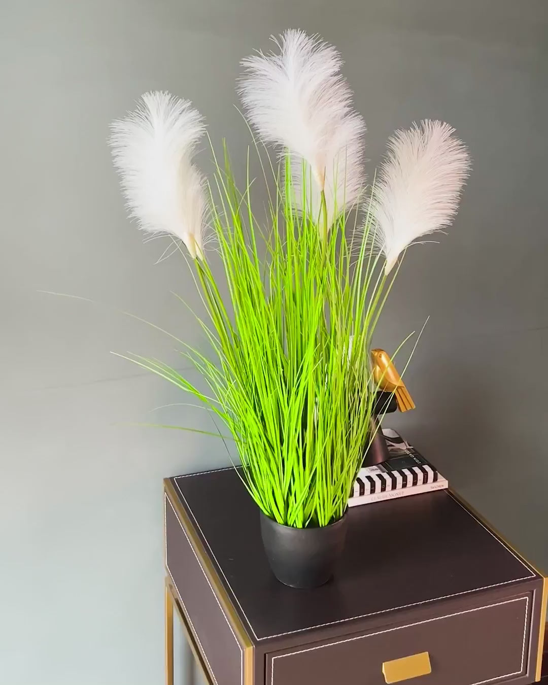 Soft Meadow Pampas Grass Artificial Plant  (3 Feet) (Natural Feel)