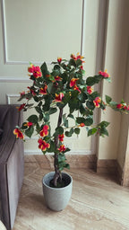 Sunfire Hibiscus Elegance Artificial plant - (4 Feet) (Natural Feel)