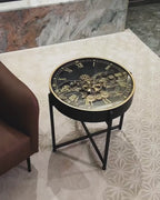 Dial Craft Luxe Tea Table Clock With Moving Gear Mechanism (Steel Body)