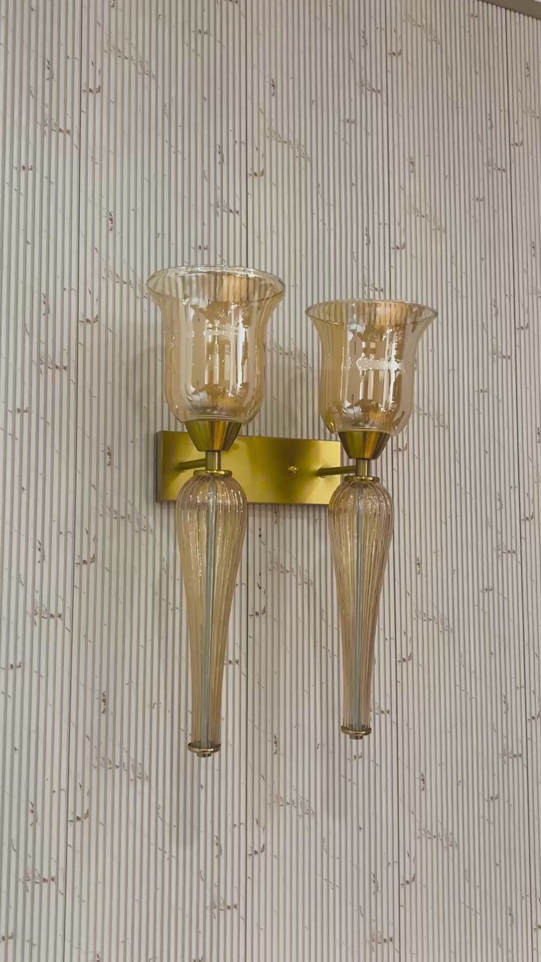 The Elvora Glow Wall Lamps for Home & Item for Wall Decoration - Double Sconce