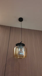 Lucia Glow Pendant Light For Living Room & Home Decoration item - Amber