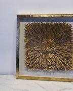 Sunburst Petals Shadow Box Wall Decoration Piece