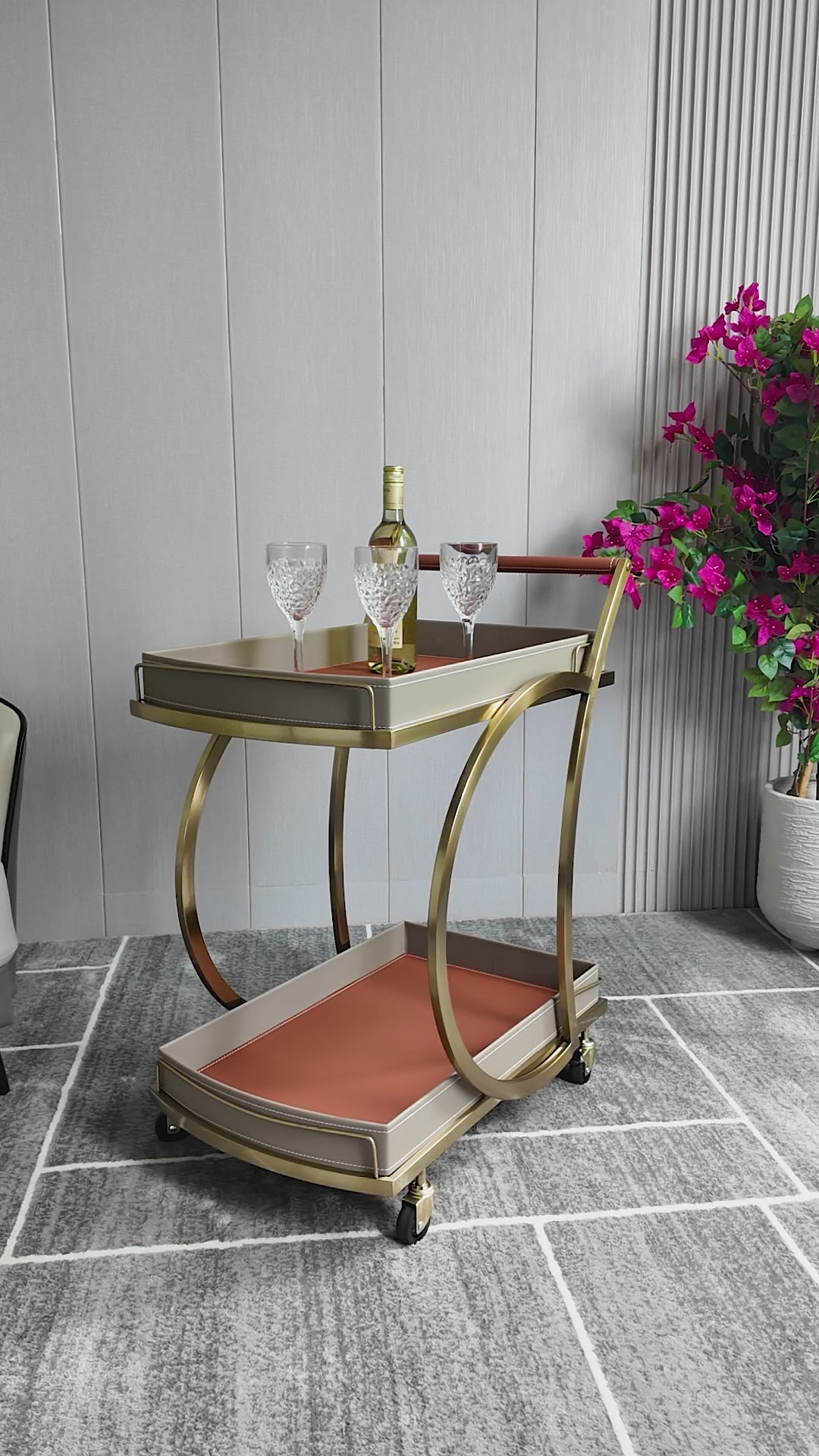 Orbitelle Serving Trolley - Beige