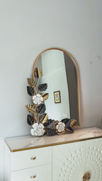 Sun Leaf Desinger Wall Mirror for Home