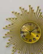 Shining Sun Metal Art Wall Clocks for the Home Buy Wall Clock Online