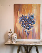 Flower Paradise Nature 100% Wall Decor Paintings for Home & Wall Decoration Items (With Outer Floater Frame) (48 x 36 Inches)