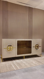 Crownline Storage Cabinet and Console Table For Home & Crockery Storage Cabinet / Crockery Unit