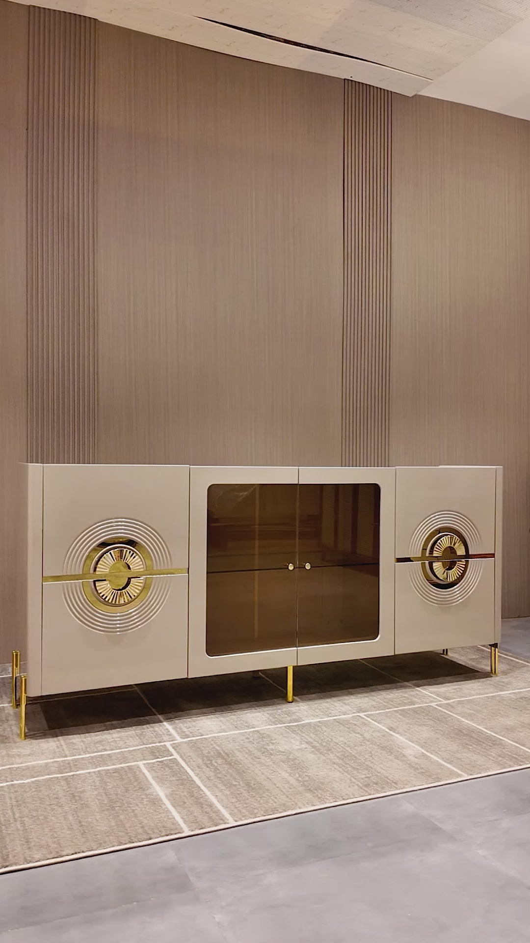 Crownline Storage Cabinet and Console Table For Home & Crockery Storage Cabinet / Crockery Unit