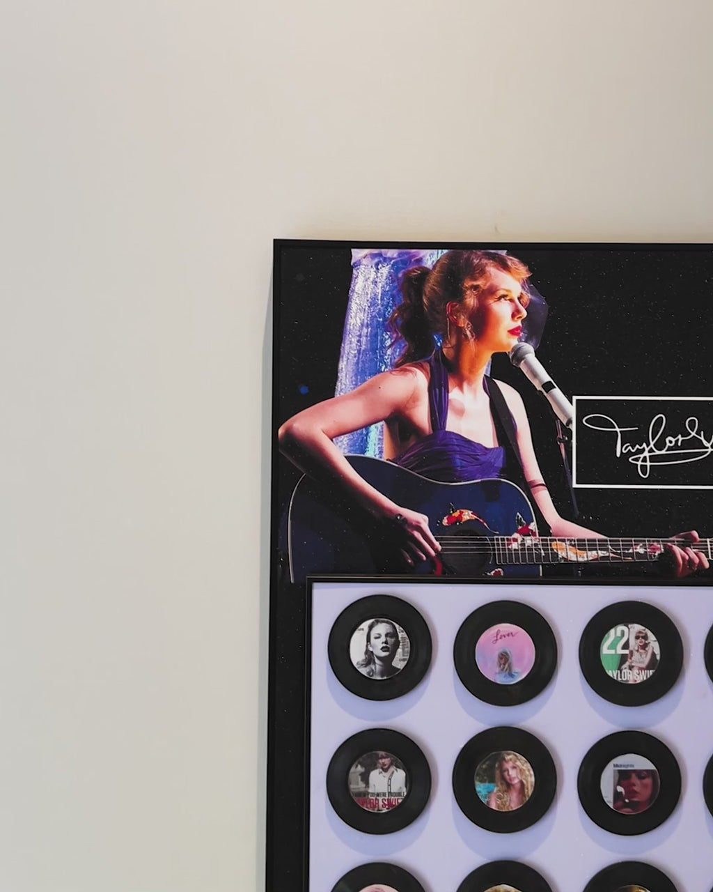 The Melody of Taylor Swift Wall Decoration Pop Art Shadow box
