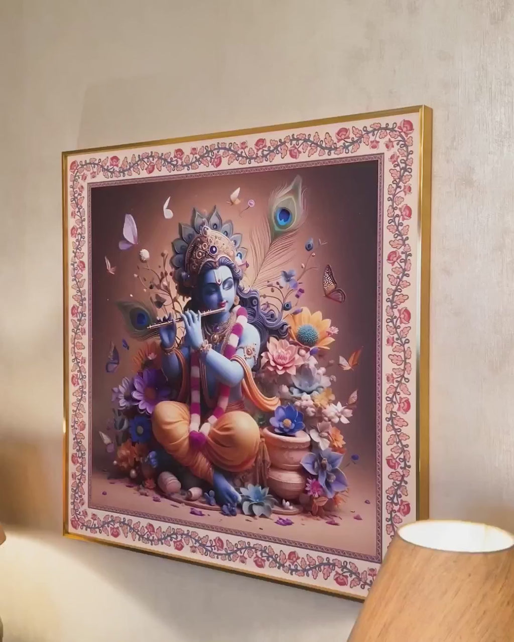 Shri Banke Bihari  The Lord Krishna Painting For Home
