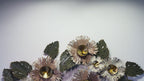 Madison Floral Affair Metal Art for Wall - Gold Foil Work