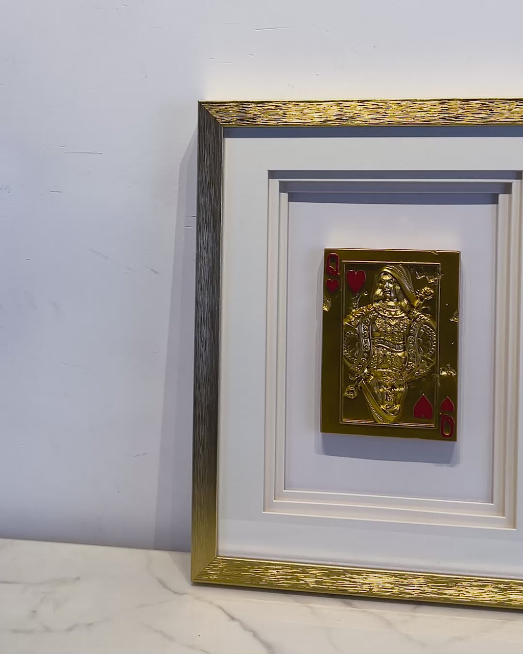 Golden Queen’s Grace Shadow Box Wall Decoration Piece