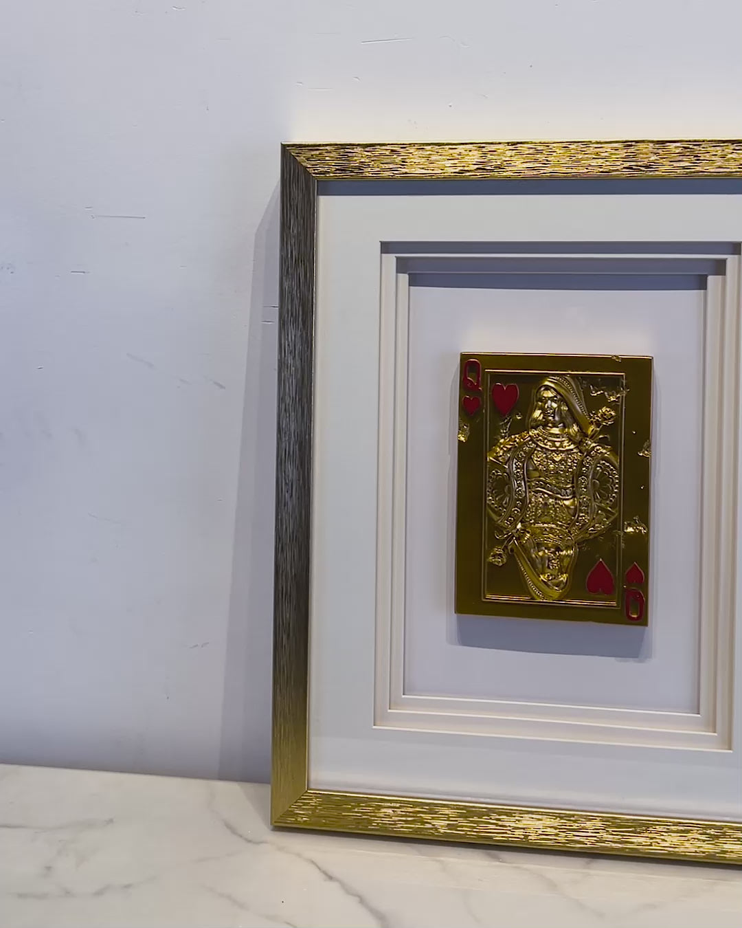 Golden Queen’s Grace Shadow Box Wall Decoration Piece