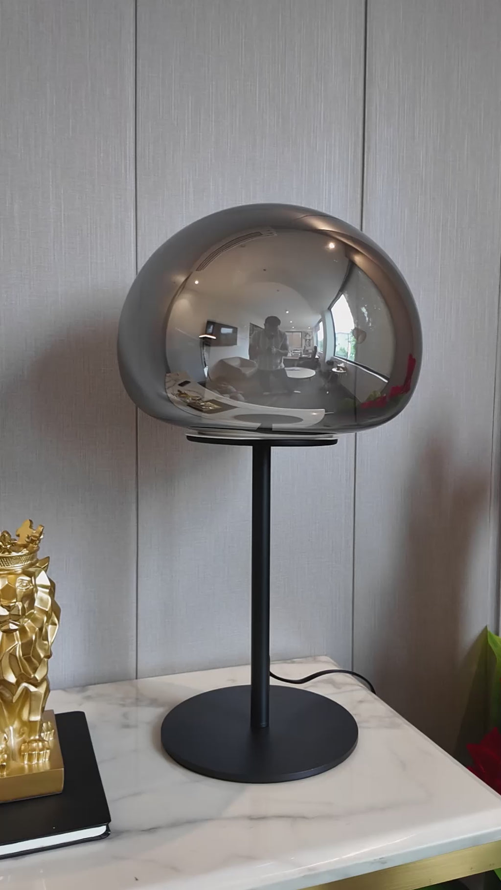 Luna Dome Designer Table Lamp For Home & Item for Home Decoration (Italian Designer Collection)