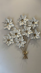 Echo of Blossoms Metal Wall Decor for Home & item for Wall Decoration