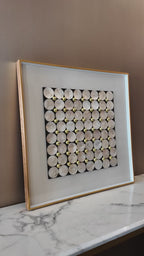 Lunar Grid Shadow Box Wall Decoration Item