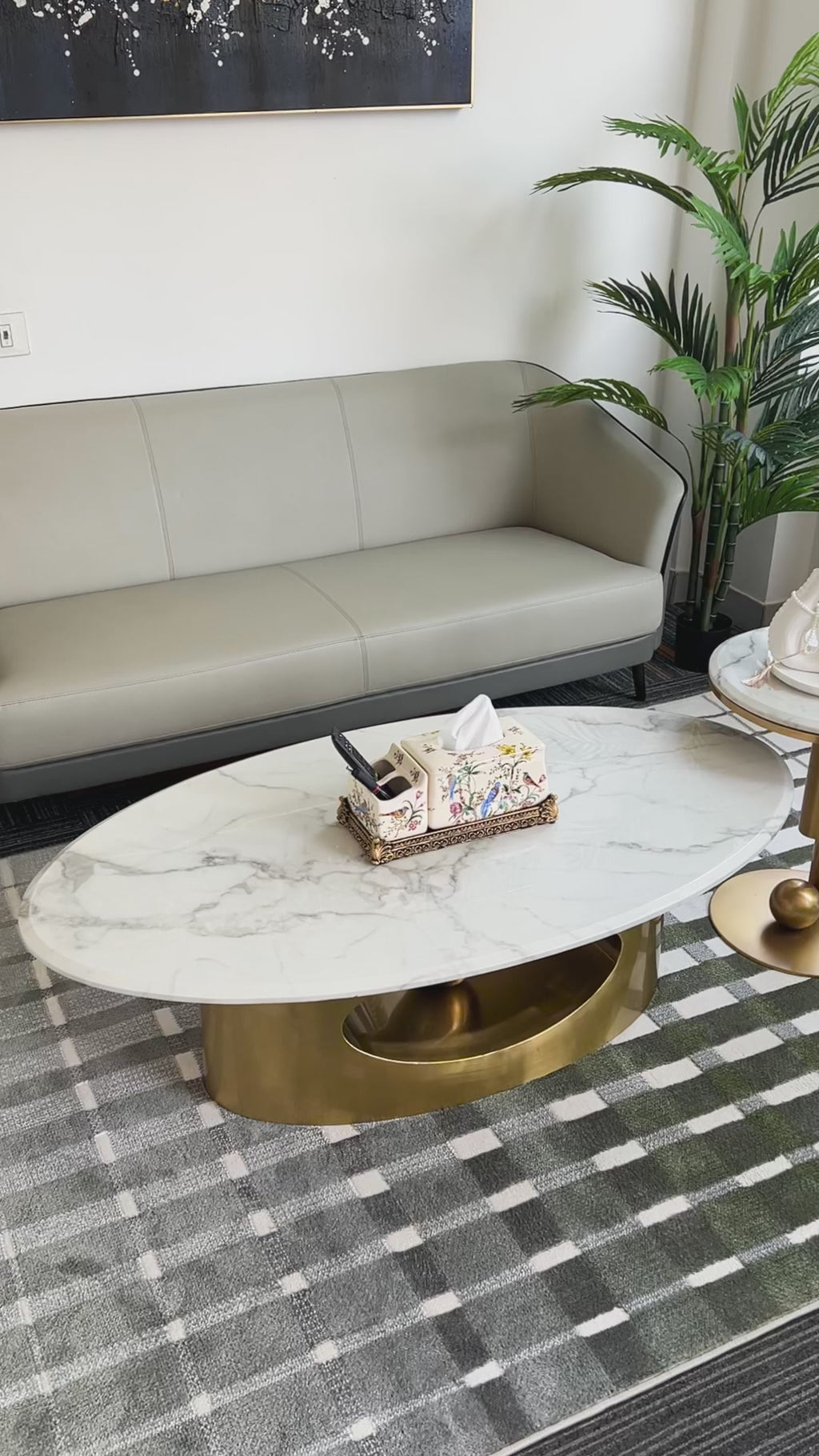 Spectra Eye Coffee Table - Set of 2 (Stainless Steel)
