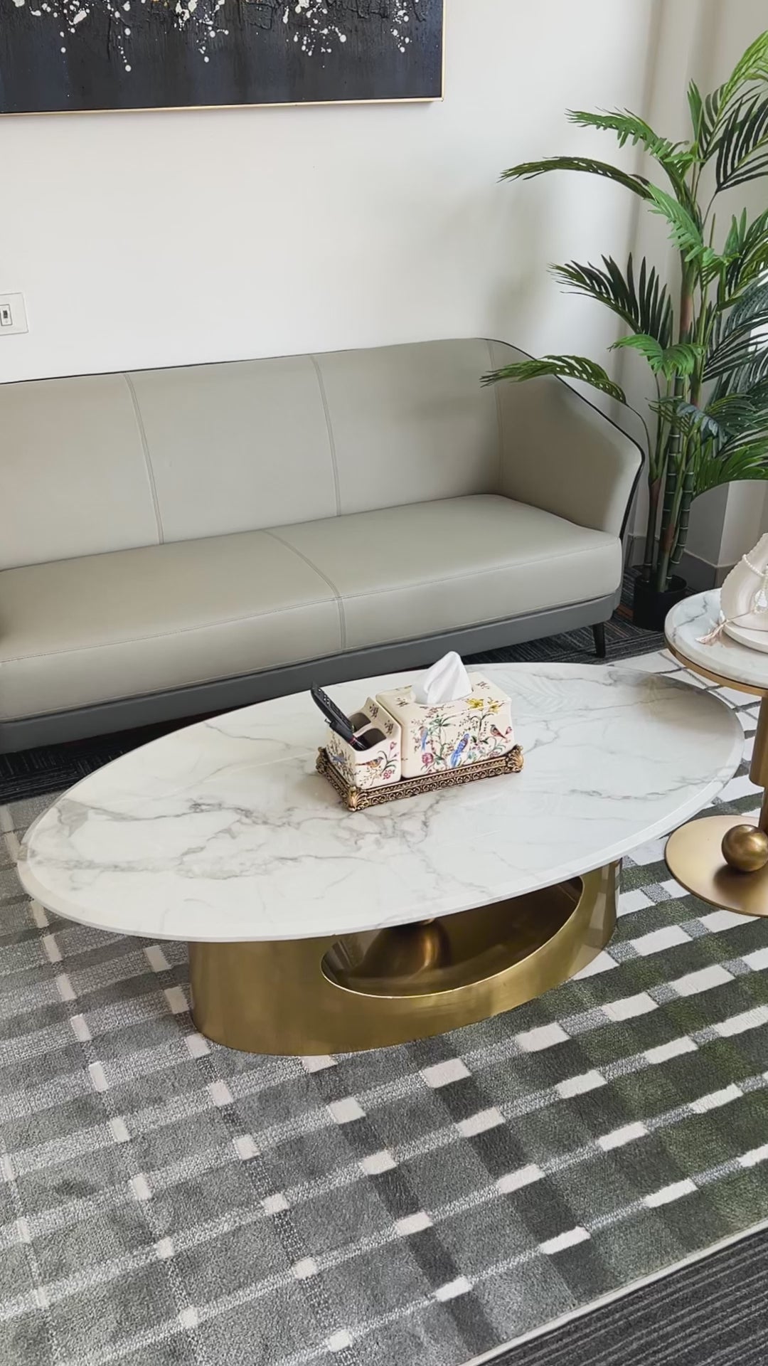 Spectra Eye Coffee Table - Set of 2 (Stainless Steel)