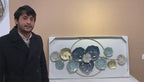 Manila Decorative Floral Bail Metal Art Wall Decoration -  Gold Foil Work