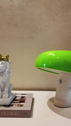 Capstone Glow Table lamp for Home & Item for Home Decoration - Green (Italian Designer Collection)
