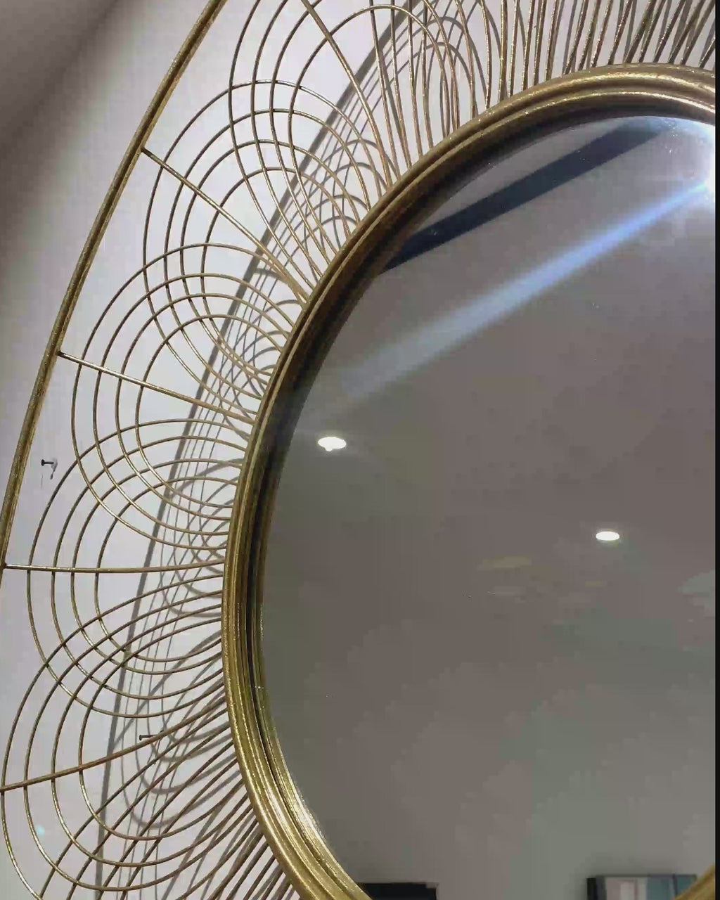 Luxe Luminosity Designer Wall Mirror