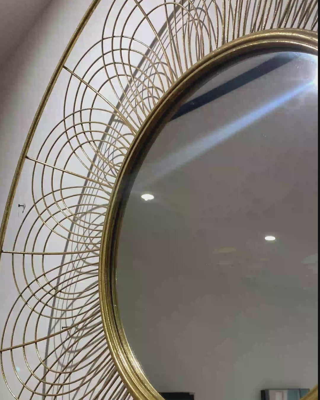 Luxe Luminosity Designer Wall Mirror