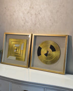 Golden Vortex Shadow Box for Wall Decoration