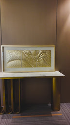 Golden Streamline Art Wall Decor Shadow Box & Item for Home Decoration
