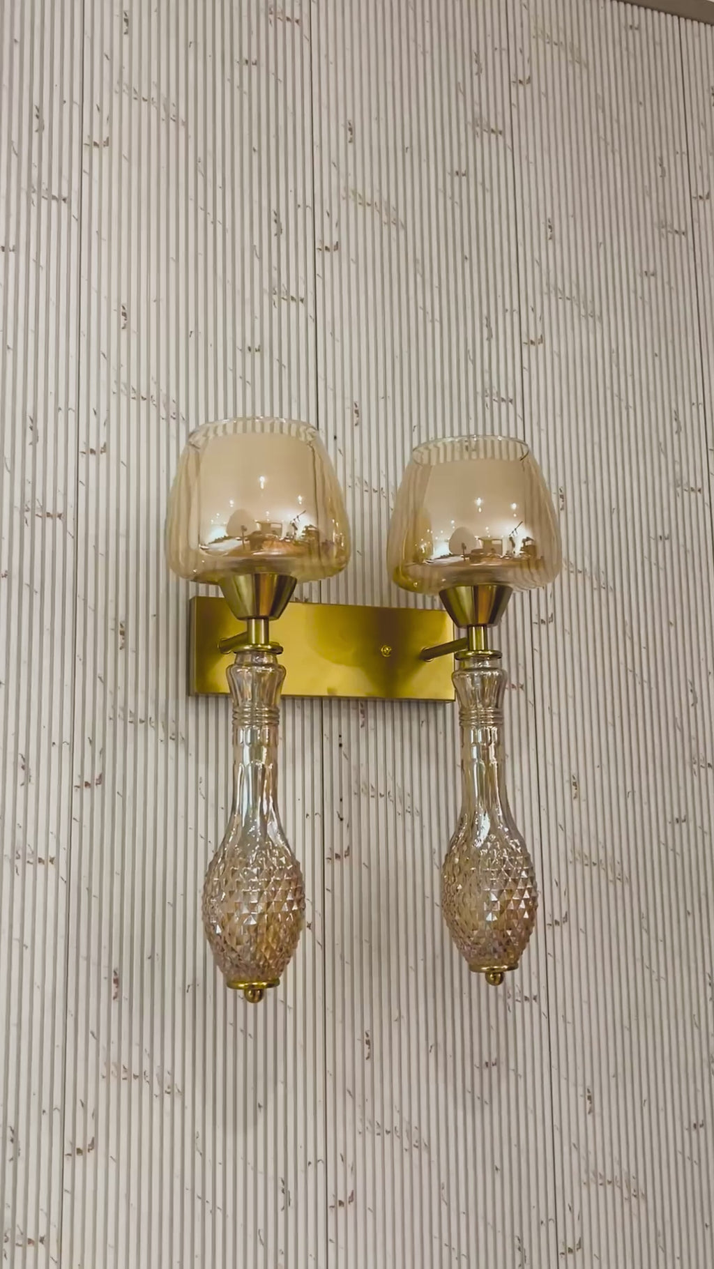 The Aura Nest Wall Lamps for Home & Item for Wall Decoration - Double Sconce