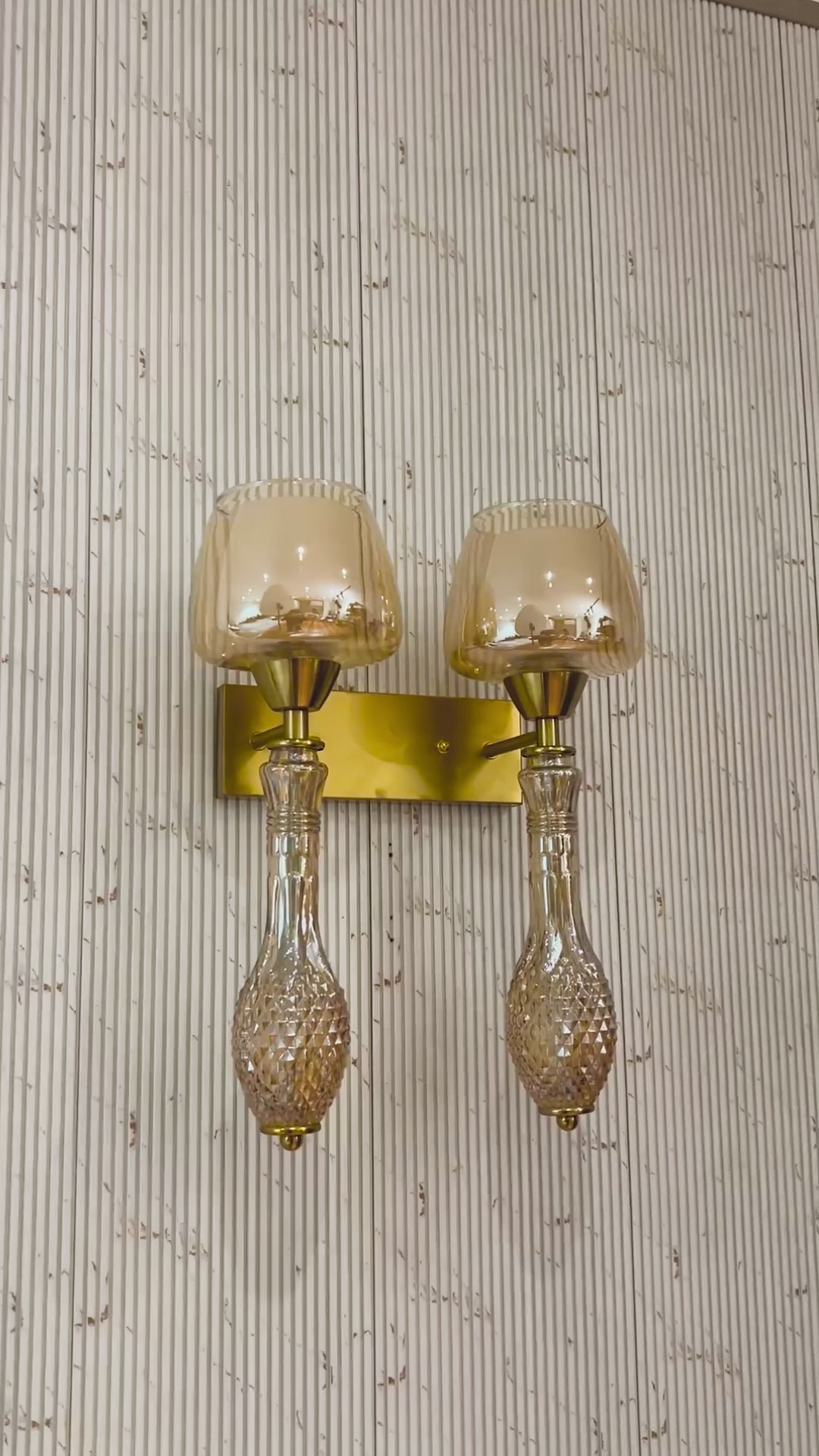 The Aura Nest Wall Lamps for Home & Item for Wall Decoration - Double Sconce