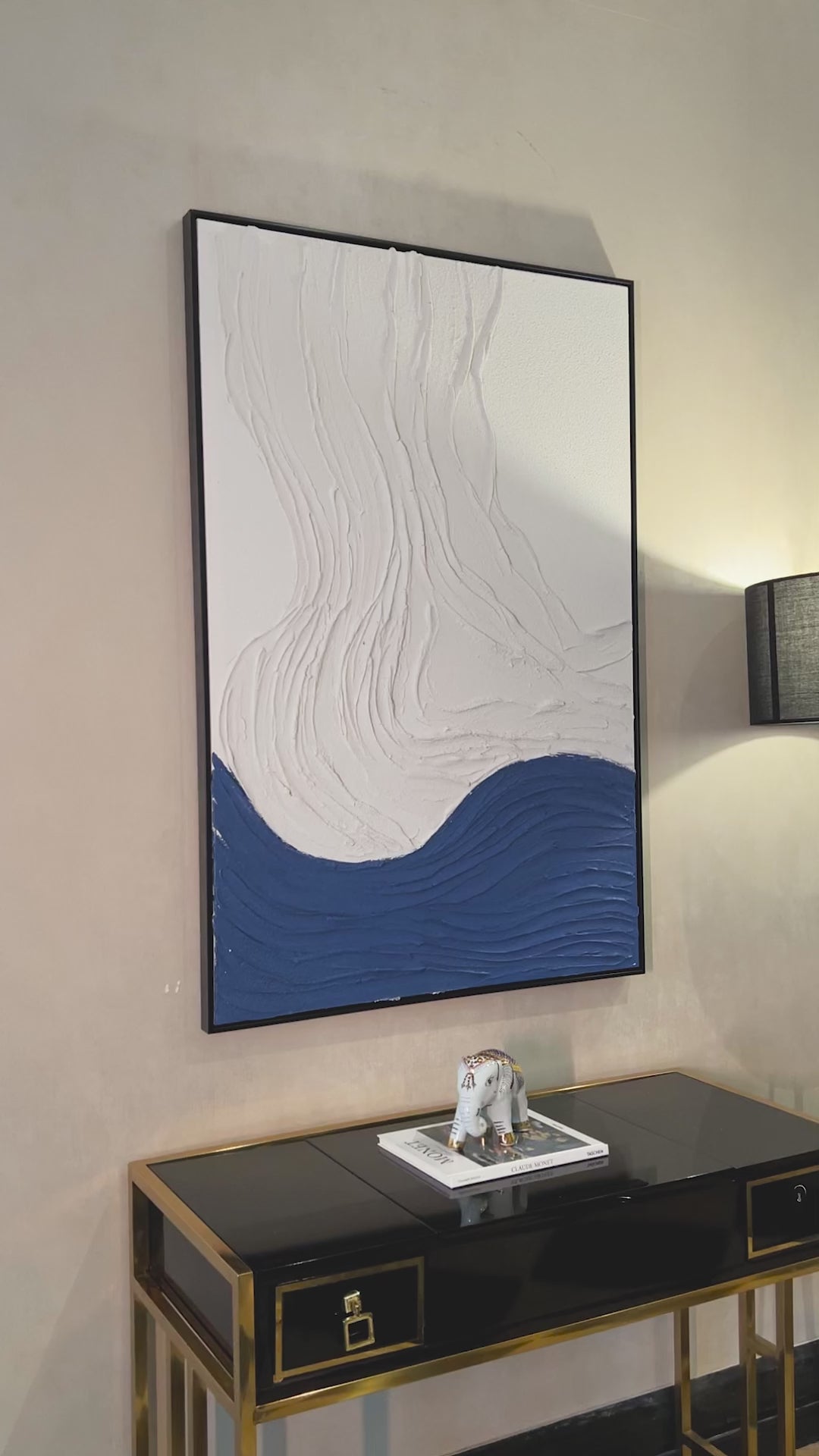 Flow of Calm Modern Wall Art ( 32 x 47 Inches )