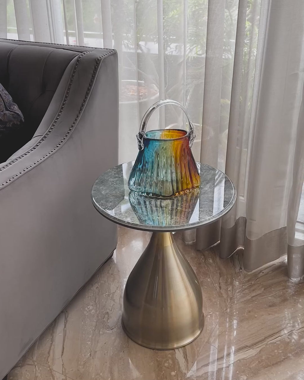 Ocean Breeze Side Table For Living Room