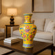 Palace Bloom Radiance Vase & Item for Home Decoration -Yellow