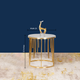 Golden Quasar Side Table for Living room (Stainless Steel)
